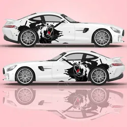 Grumpy Bear Car Sticker Side Car Wrap Vehicle Side Graphic Pattern DIY Car Tiger Fierce Decal Sticker