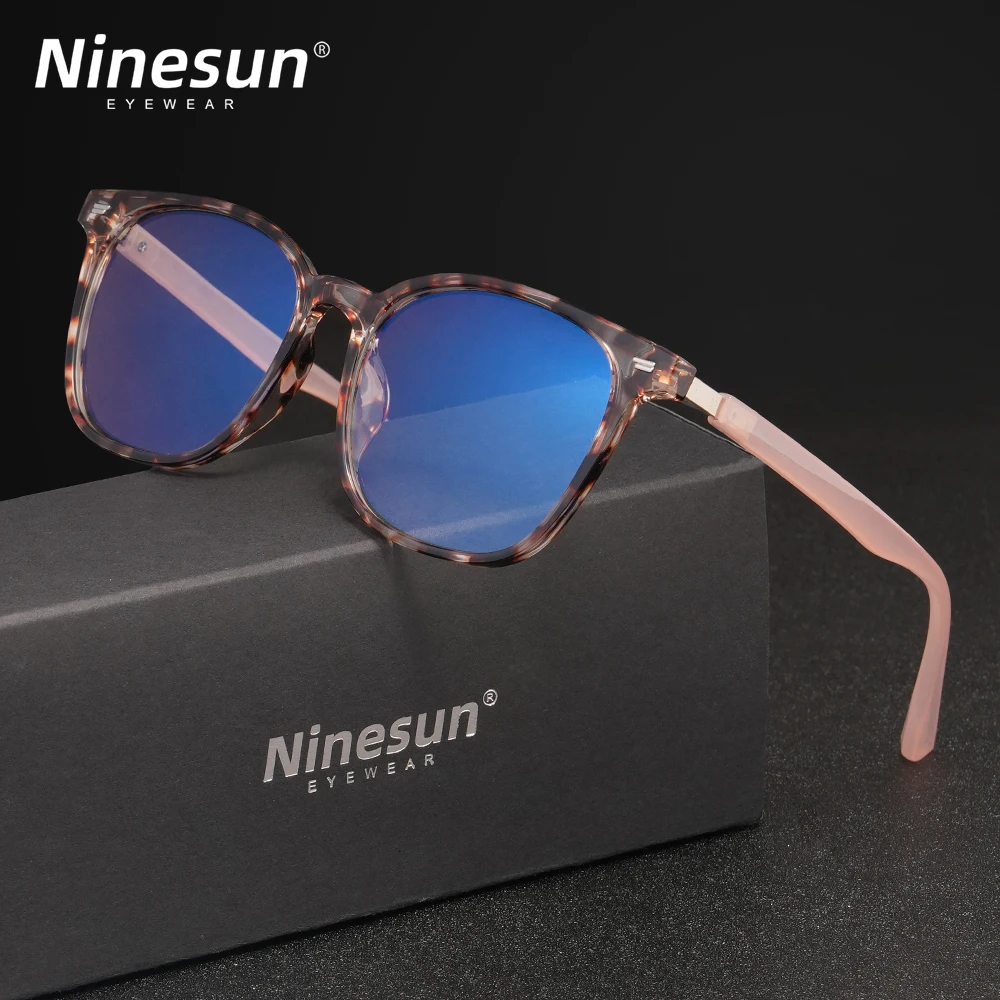 NINESUN Rectangle Blue Light Blocking Glasses Women Men Eyewear Anti Blue Ray Computer Relieve Fatigue Optical Lens Eyegalsses