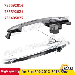 Left Right Car Door Chrome Handle For Fiat 500 2012-2018  735592014 735592024 735485875 Chrome Left Driver Side Car Door Handle