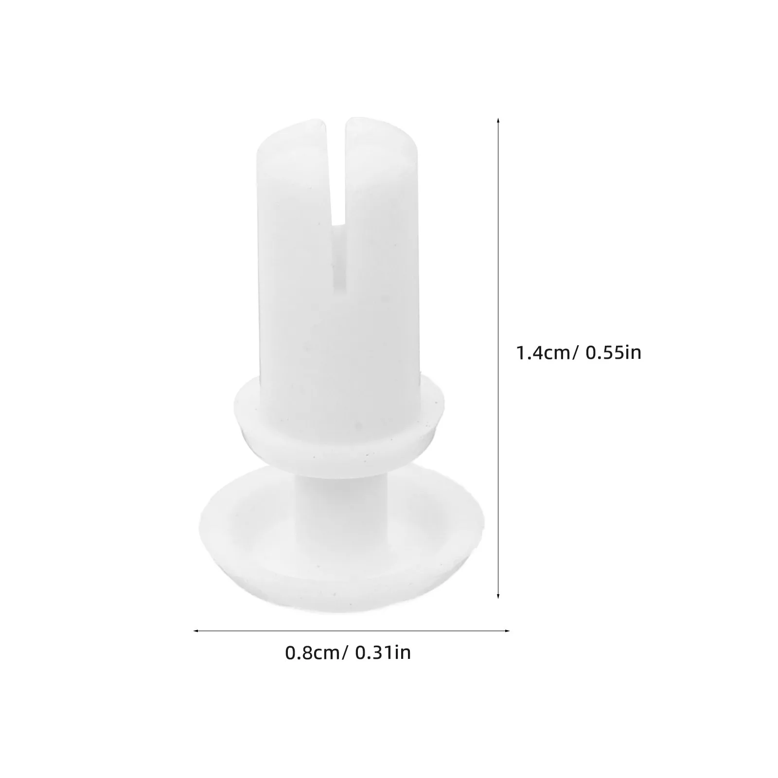 100Pcs Plastic Insulation Rivet Clips White Nylon Bumper Fastener Auto Trim Panel Push Retainer Car Expansion Clips