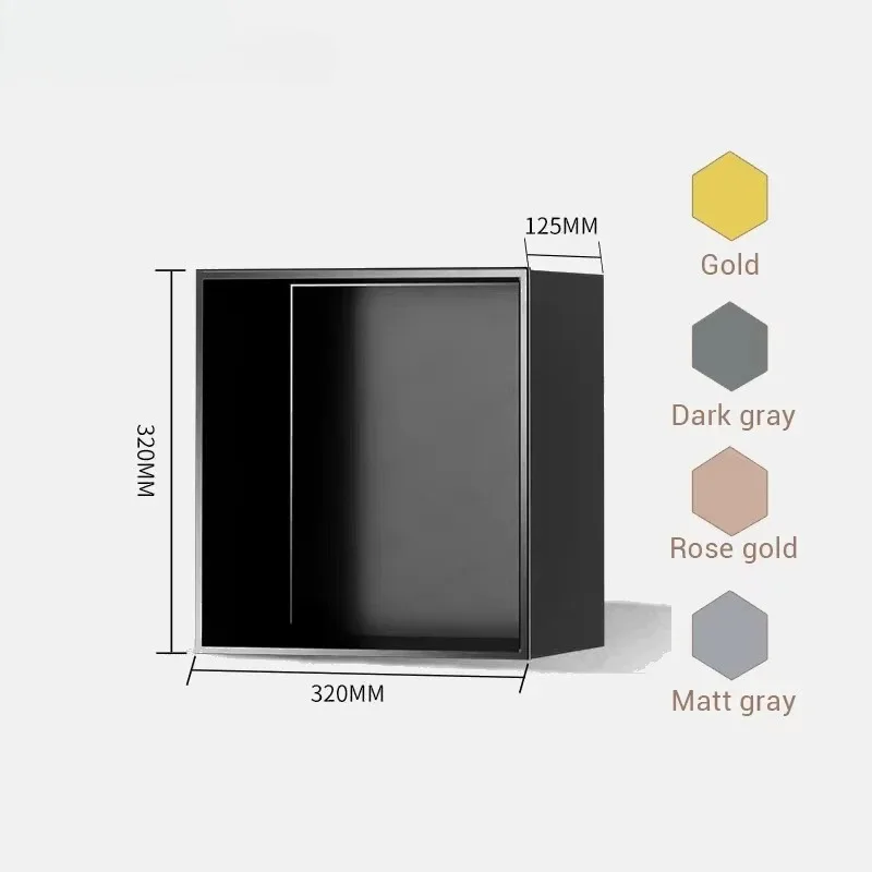 

【Best-selling】Custom Size Decorative Niche Embedded Stainless Steel 304 Light Emitting Diode Niche Shower
