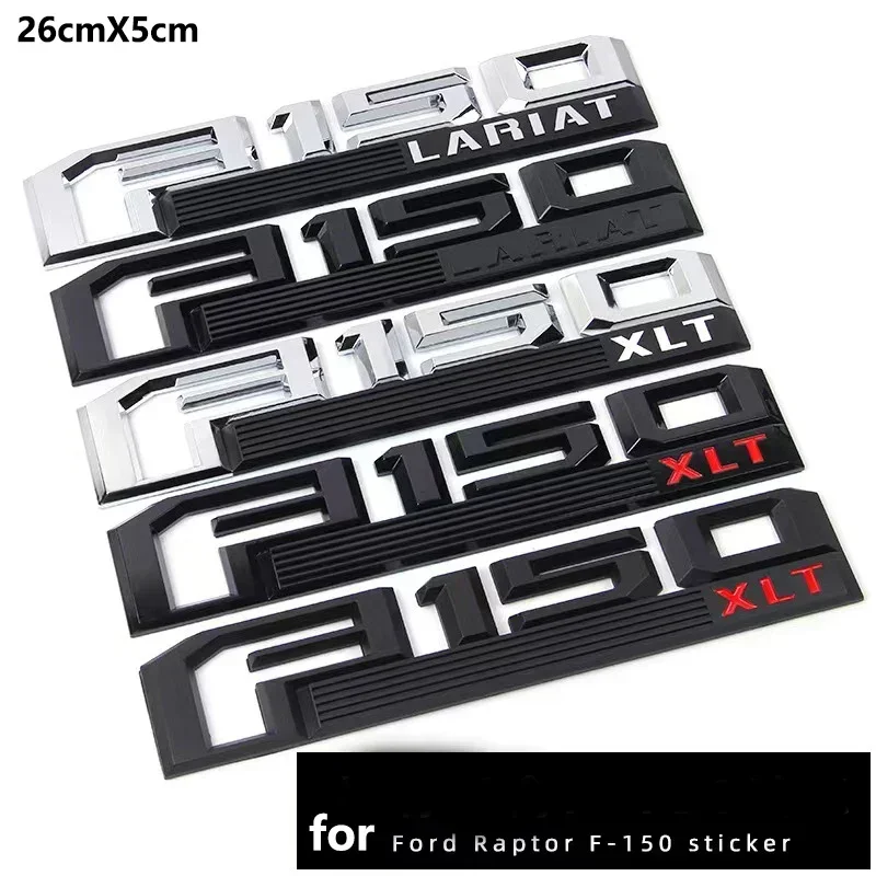 OK 3D F150 ABS sticker for Ford Raptor F150 Lariat XLT pick-up truck with modified ABS sticker