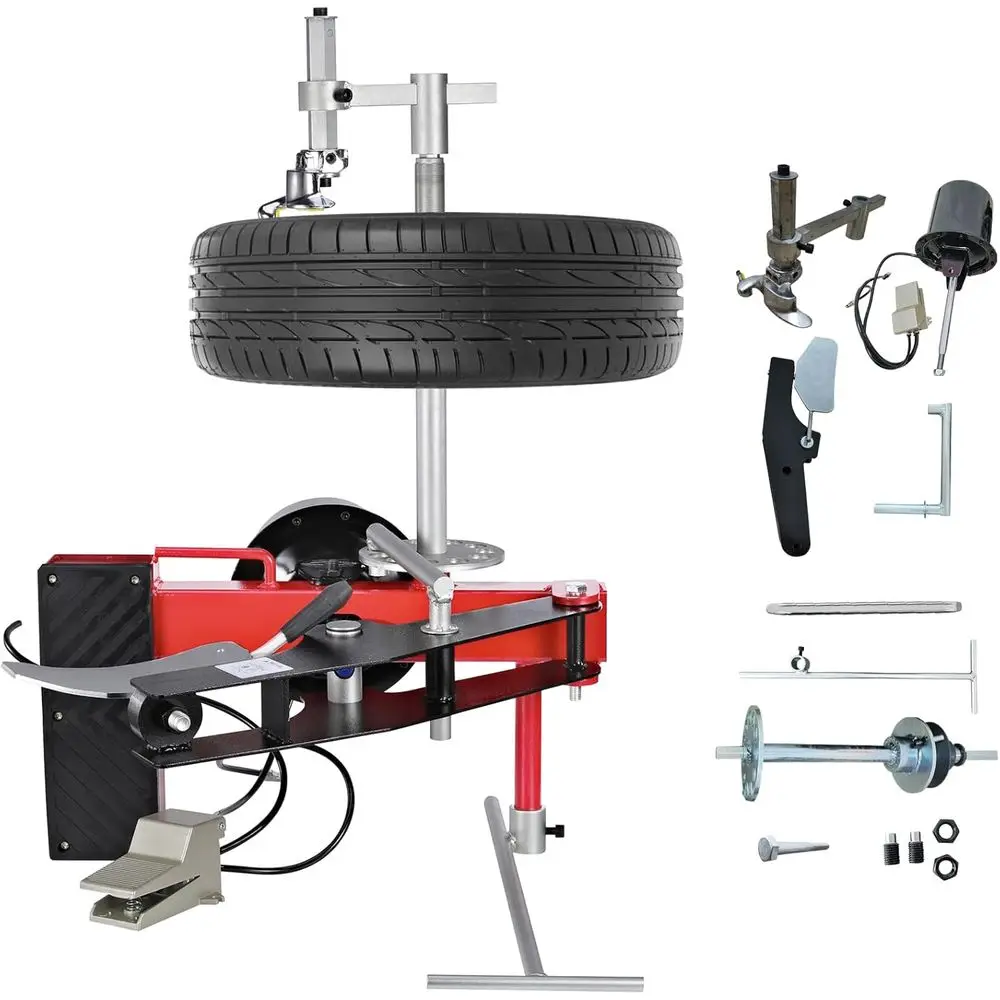 

Portable Tire Changer and Wheel Balancer for Efficient Car Repairs Indoors or On-the-Go