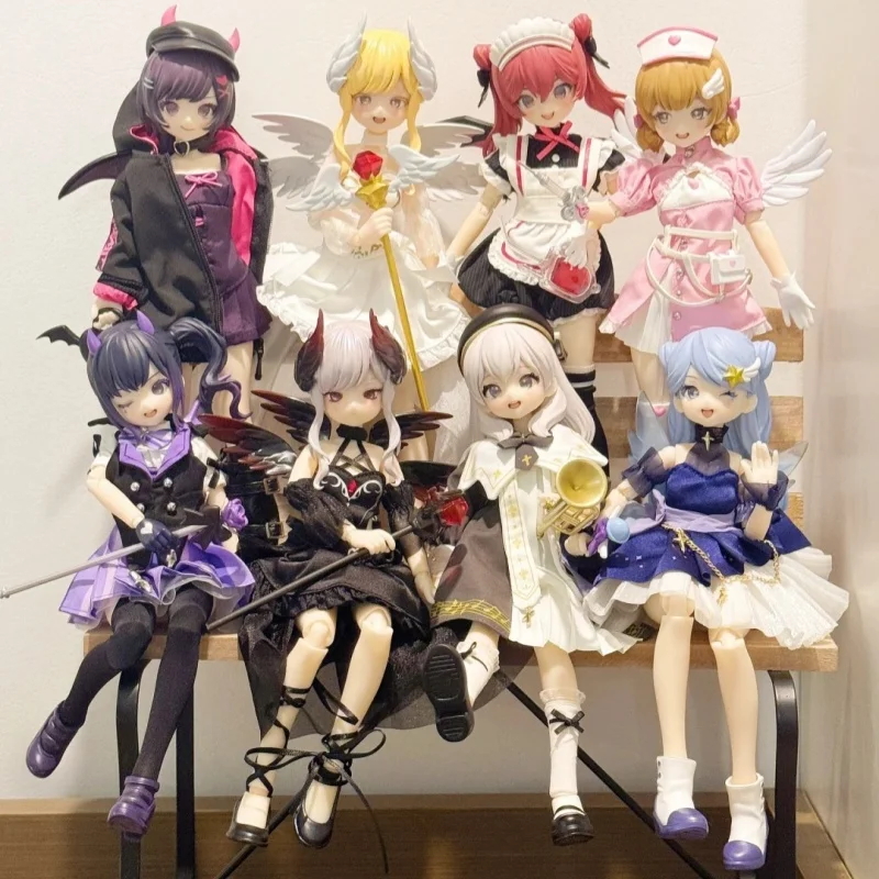 

New Kawaii Neo Eden Mjd Doll Blind Box Lightmare Twin Series Mysterious Box Action Figure Desktop Ornaments Collection Toys Gift