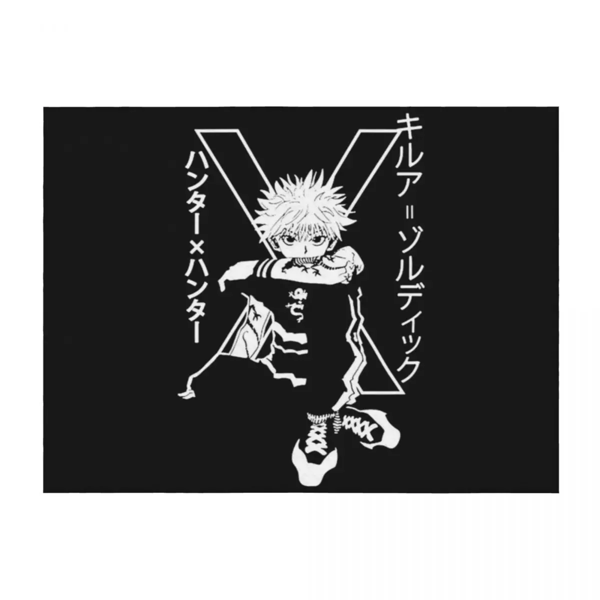 

Kill-ua Zo-ldyck Hunter-xhunter Throw Blanket halloween Fashion Sofas christmas decoration Custom Blankets