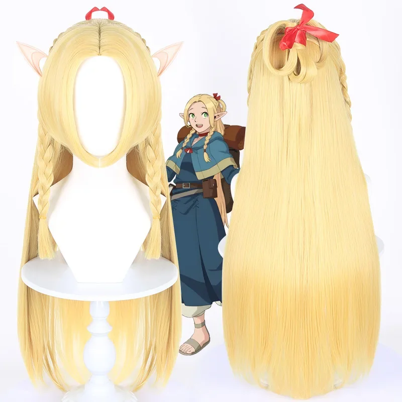 Marcille Wig Anime Delicious in Dungeon Marcille Donato Cosplay Marcille Donato Wig Long Braid Hair Heat resistant Fiber Hair