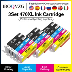 IBOQVZG PGI470 CLI471 CLI-471 PGI-470 kompatybilny wkład z atramentem 470XL 471XL dla Canon PIXMA TS5040 MG5740 MG6840 TS6040 drukarka