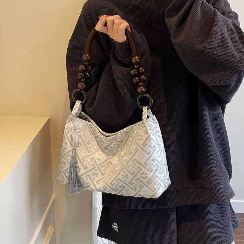 

Новая ручная сумка подмышки в китайском стиле, женская модная универсальная сумка через плечо высокого класса с нишевым дизайном