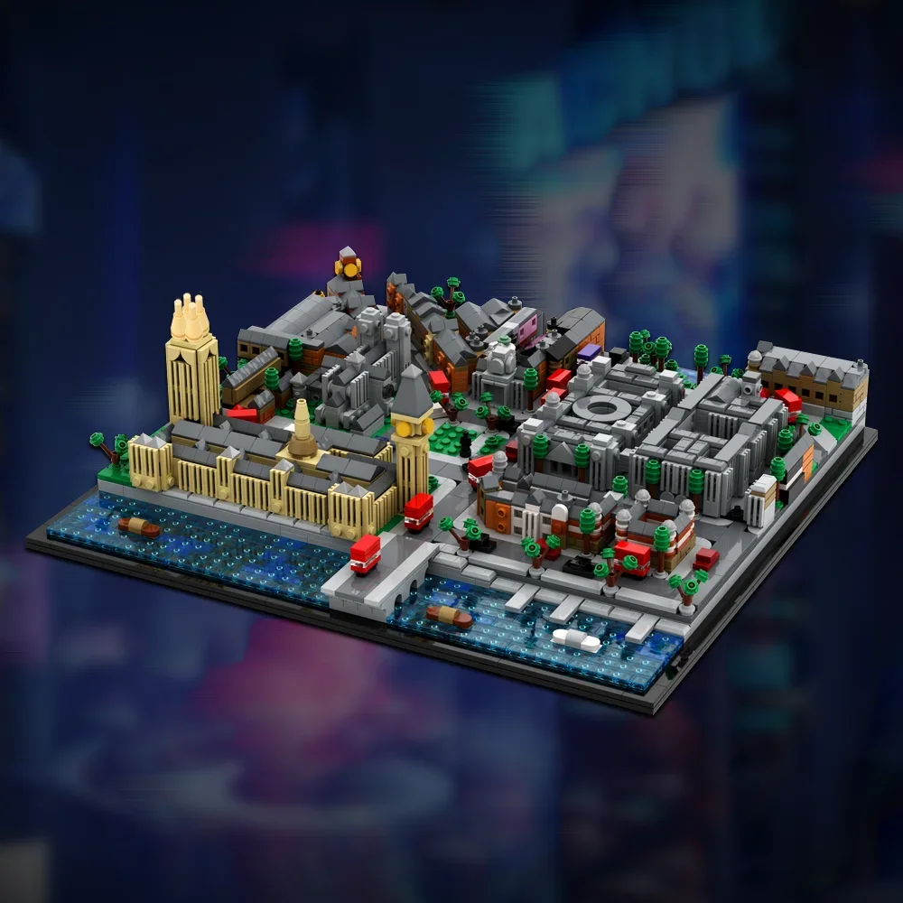 

Gobricks MOC London Wizarding World Building Blocks Model London Street Scene Architecture Bricks DIY Assembly Toys Kids Gifts