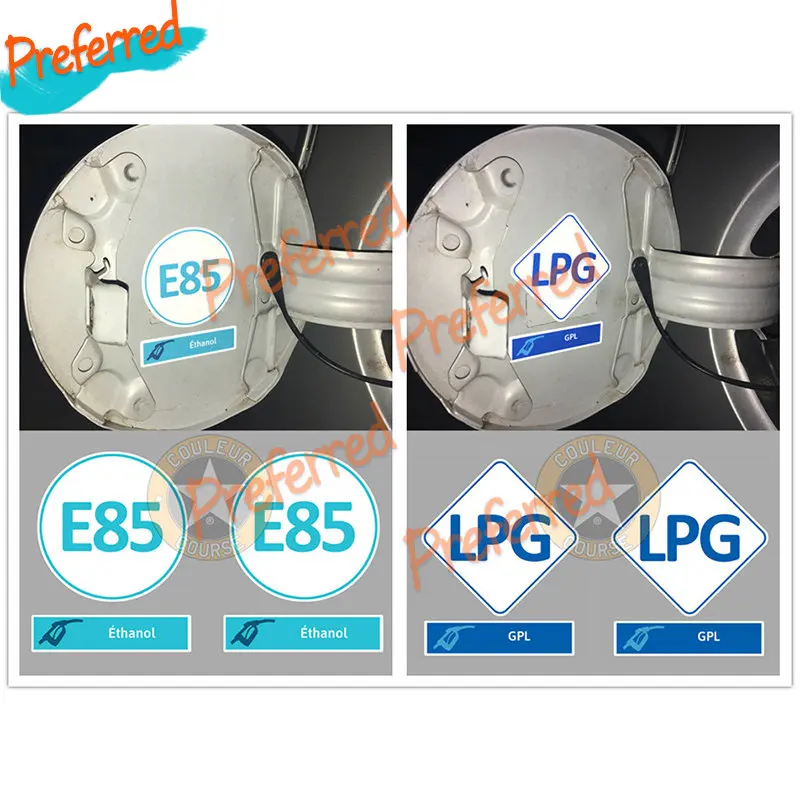 Set of 2 X Fuel Gas LPG Car Stickers Car Window Trunk Laptop Truck Boat Motorcycle Helmet Off-Road Truck Vinyl Decals