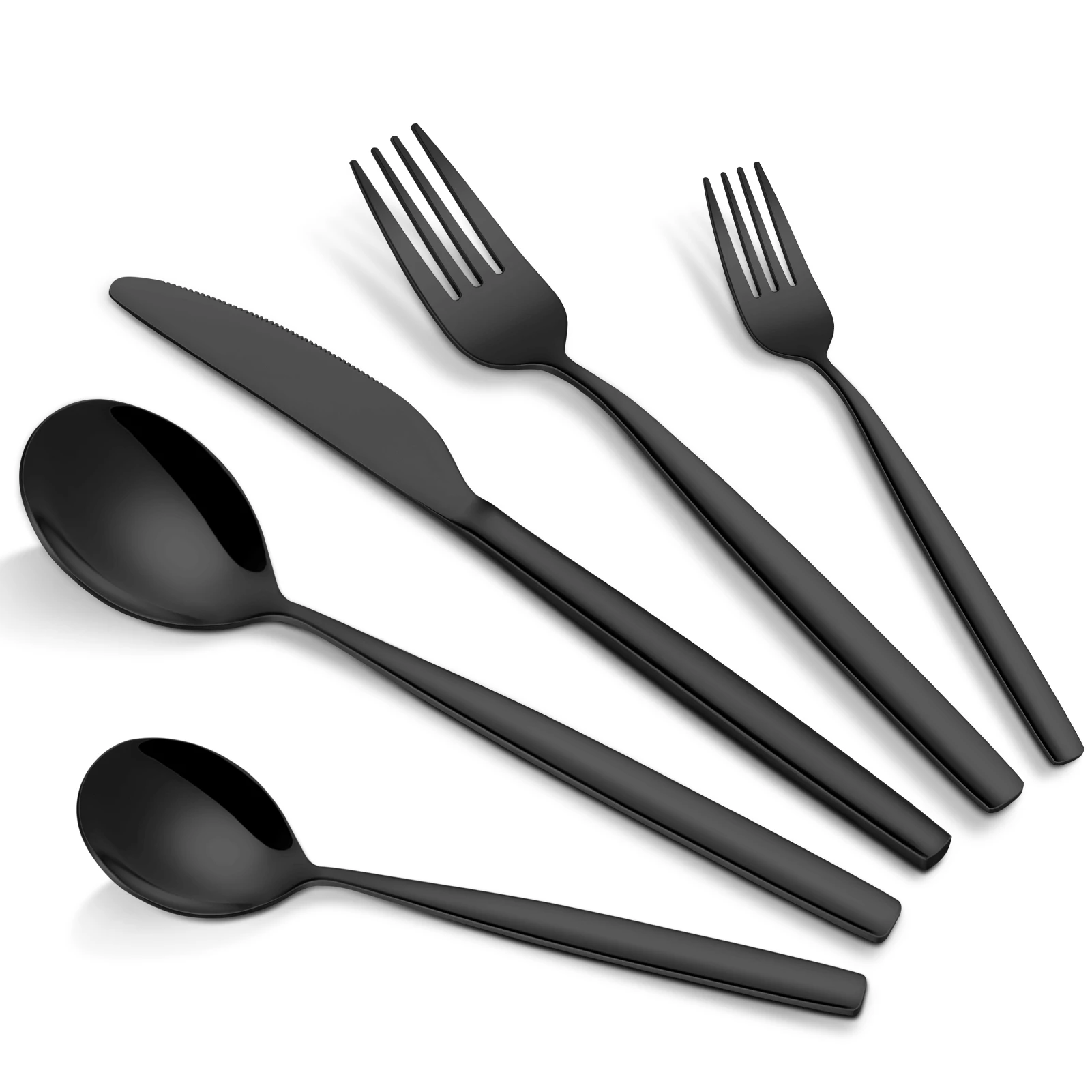 30Pcs Matte Stainless Steel Dinner Fork Set Cutlery Gold Silverware Kitchen Flatware Western Dinnerware Restaurant Table Forks