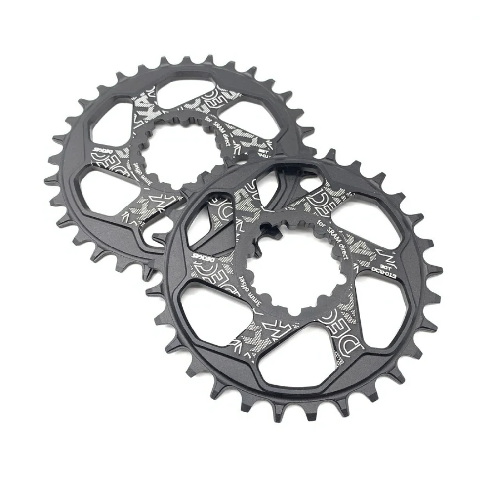 DECKAS 30T-38T forGXP 3mm Offset Chainring Mountain Bike Crown Bicycle Crank for all the SR Direct Mount (3 bolts) Cranksets