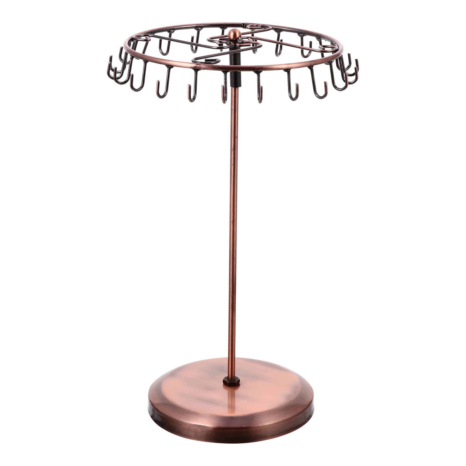 

Стеллаж для выставки товаров ювелирных изделий, железная вращающаяся подставка для ожерелья, серег, браслетов, органайзер для хранения, домашний декор для спальни, магазина, дисплей