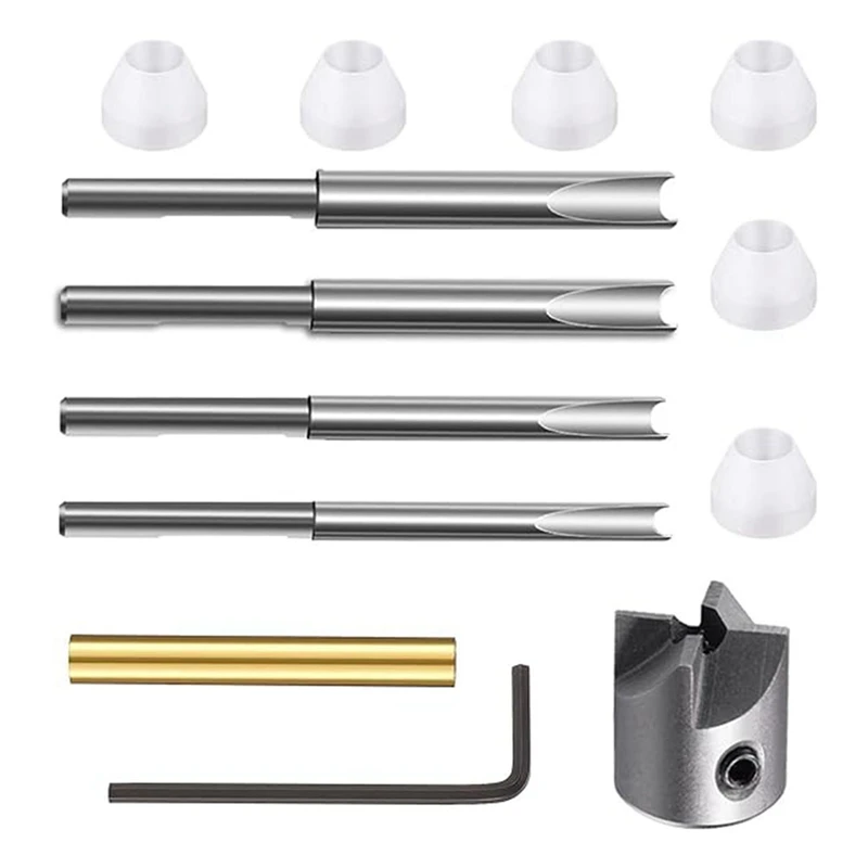 Woodworking Pen Barrel Trimmer Kit, Trimming System With Carbon Steel Cutter Shafts, Trimmer Set,For Pen Kit Preparation