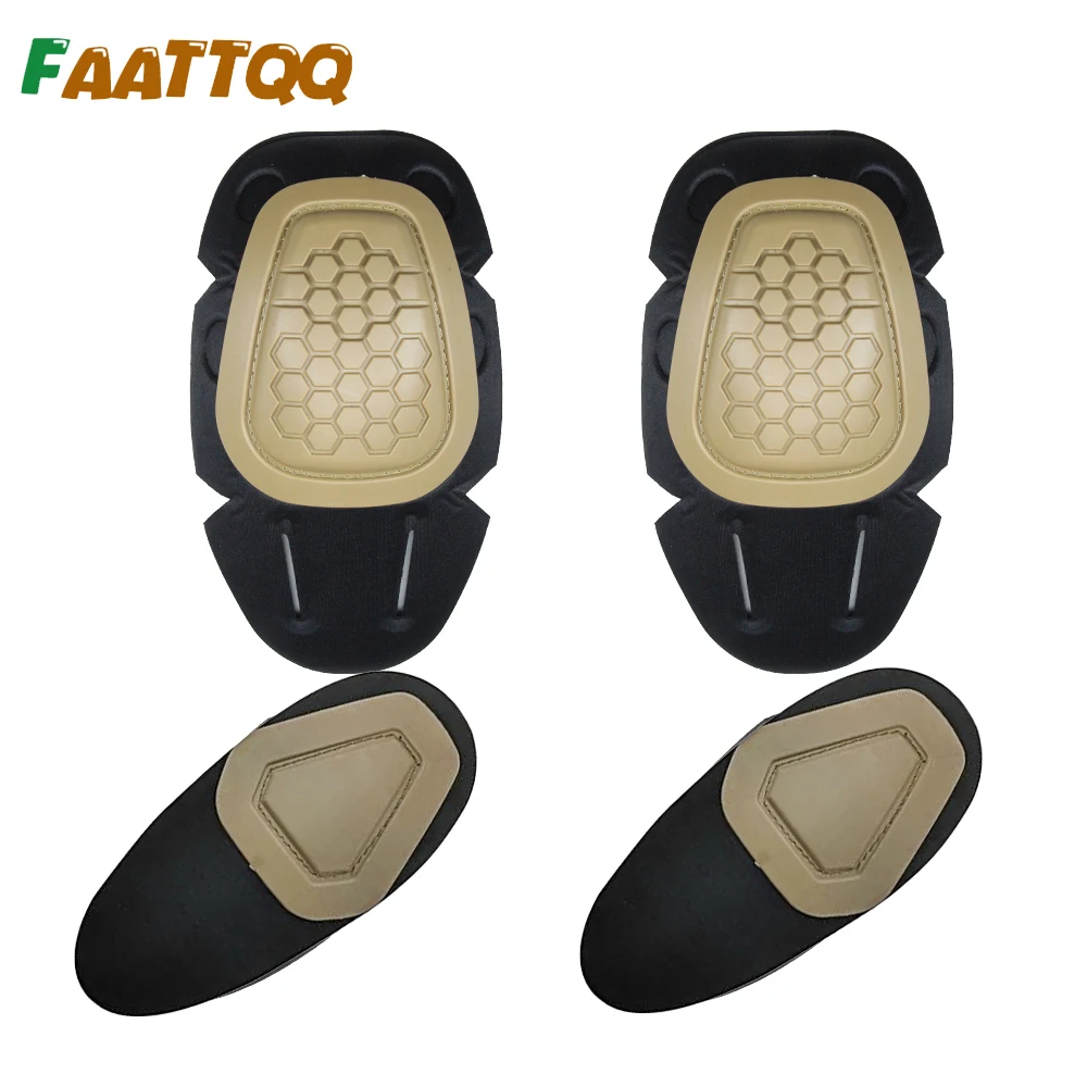 Combat Knee Pads Elbow Pads Set Military - 4개 세트 군용 전술 무릎 보호대,