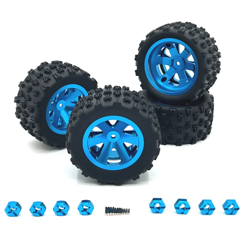 Metal Upgraded Clamp Wheel Hub Tires For MJX WLtoys SCY JJRC RIaarIo LC HuanSu and other RC Car Parts