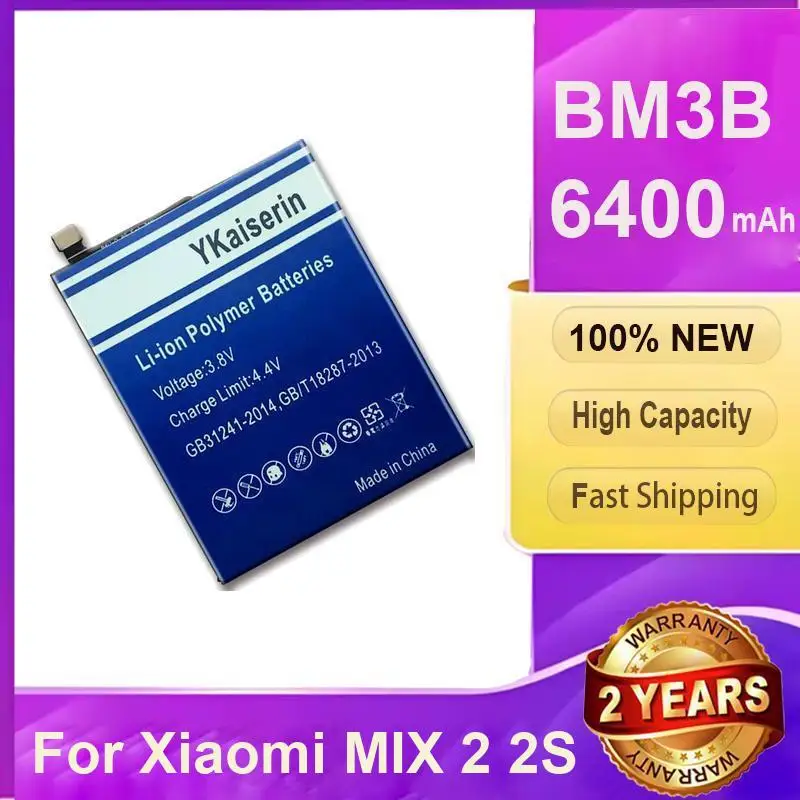 

6400Mah For Xiaomi Mix 2 2S BM3B Mobile Phone Battery Portable