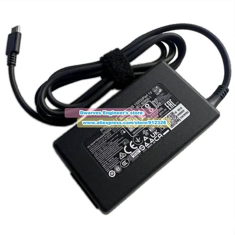 PA-1650-58 AC Adapter 20V 3.25A for ACER Chromebook 514 CB514-2HT CBV514-54 Swift 7 SF713 Summit E13 Flip Evo A11MT MS-13P2