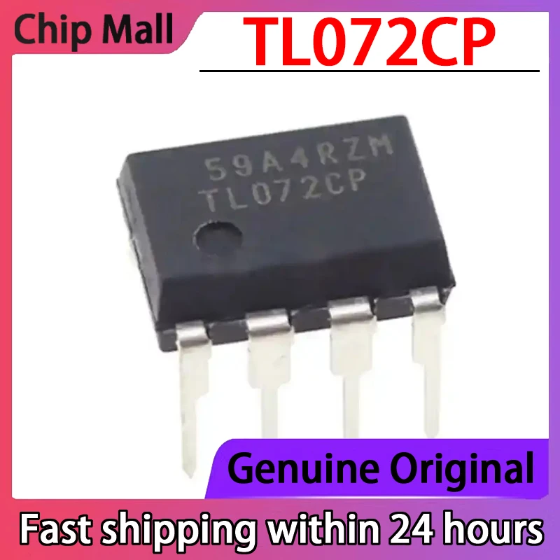 10PCS Original TL072CP TL072 DIP-8 JFET Dual Channel Operational Amplifier IC Chip