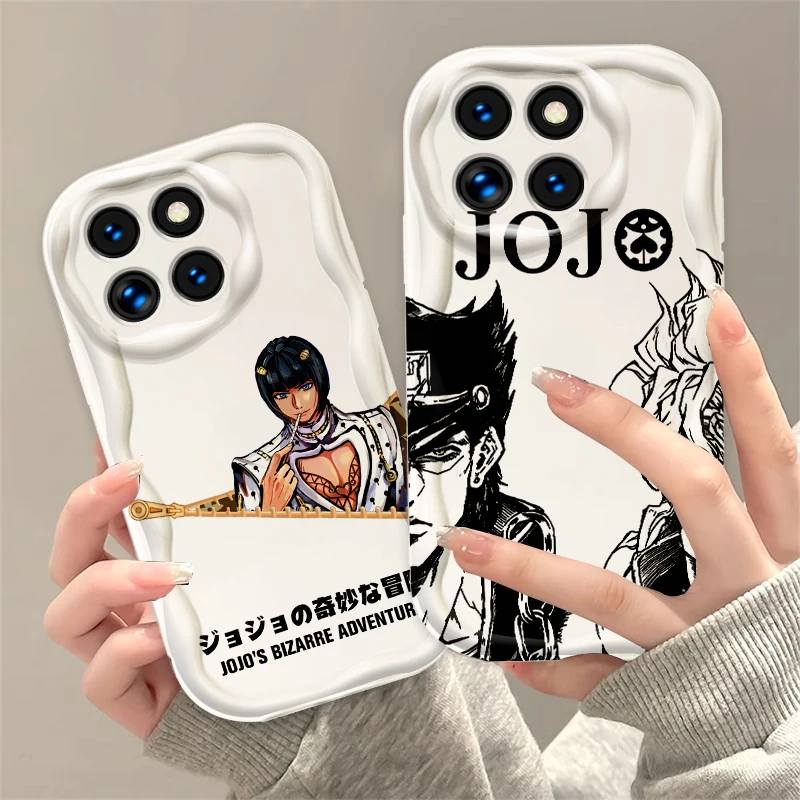 

JOJO Anime Cute For Xiaomi Mi 14 12 12T 11 Lite Poco M6 X6 X5 X4 X3 M3 F4 Pro GT NFC 5G Wave Oil TPU Phone Case