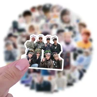 55Pcs Korean Boy Group Character Stickers Men's Team Stickers Waterproof High Quality Photo for Laptop Phone Notebook Decal