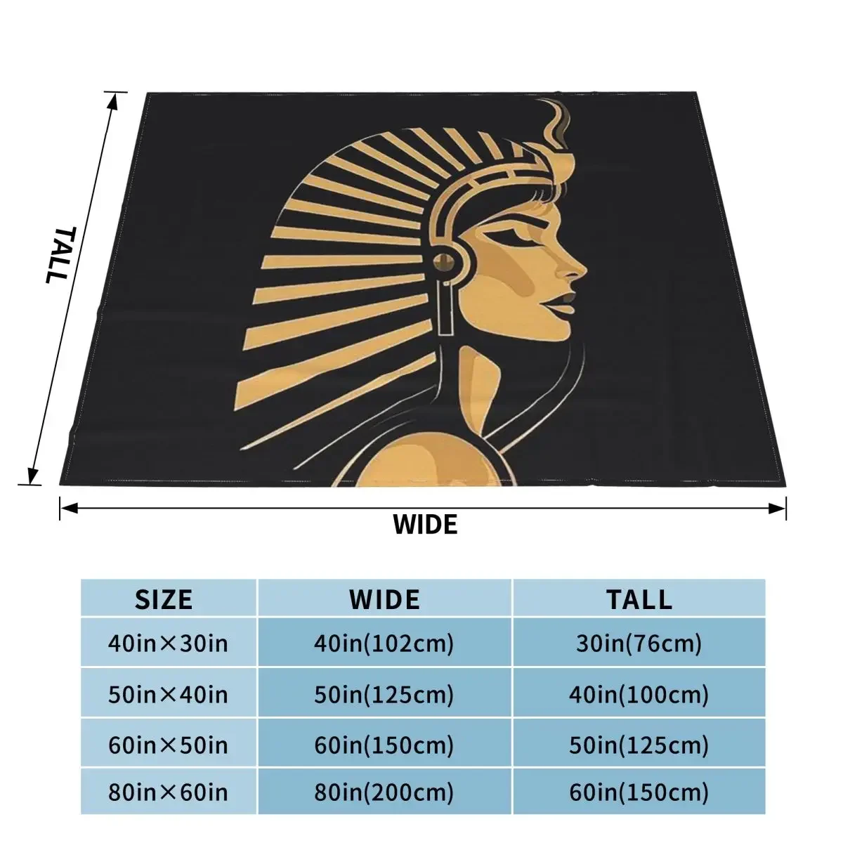 Ancient Egyptian Culture Blankets Soft Warm Flannel Throw Blanket Plush for Bed Living room Picnic Travel Home Sofa