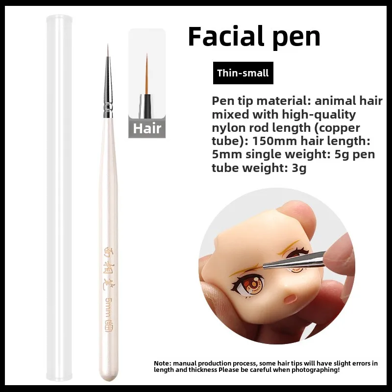 1pcs Brush Super Fine Bjd Doll Face Makeup Mandala Dotting Draw Line Pen Painting Brush Modeling Detail Clay Tool Diy Art