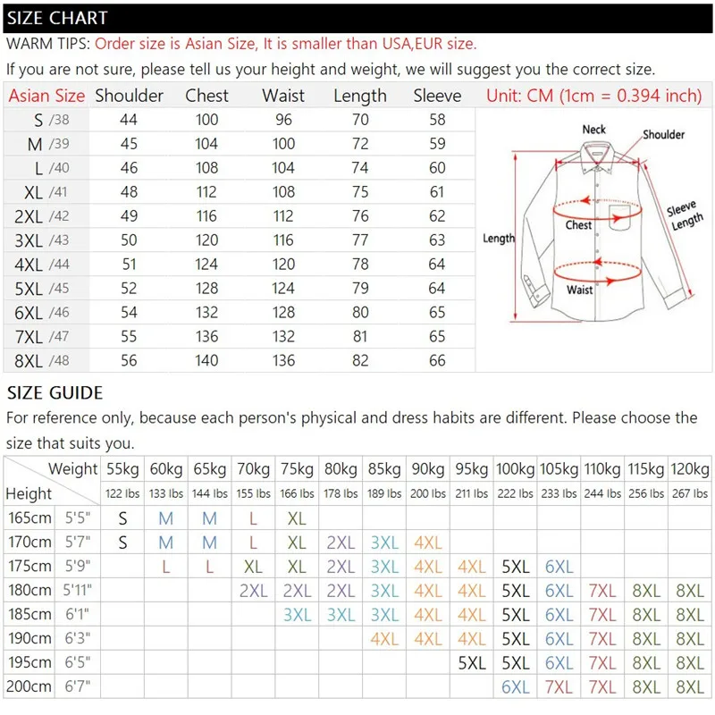 2023ชุดเดรสผู้ชายใหม่เสื้อเชิ้ตแขนยาวลำลองสีดำขาวน้ำเงินเทา8XL สีทึบ