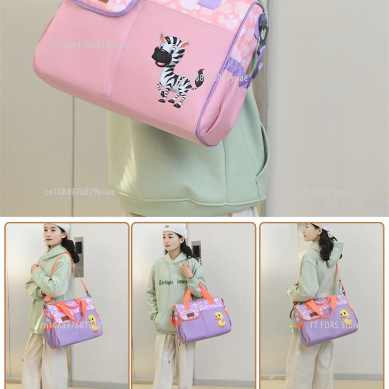 Mode grote capaciteit one-shoulder mummie tas multifunctionele crossbody babyluiertas moeder- en babytas moeder cadeau