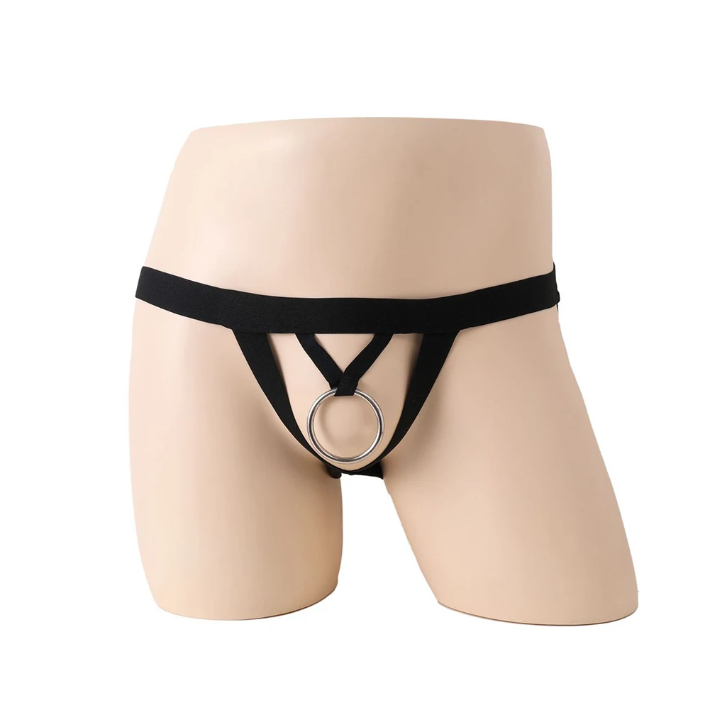 

Low Rise O-Ring Crotchless Lingerie Panties Men Bulge Pouch G-string T-back Underwear Exotic Nightwear Gay Jockstrap Underpant