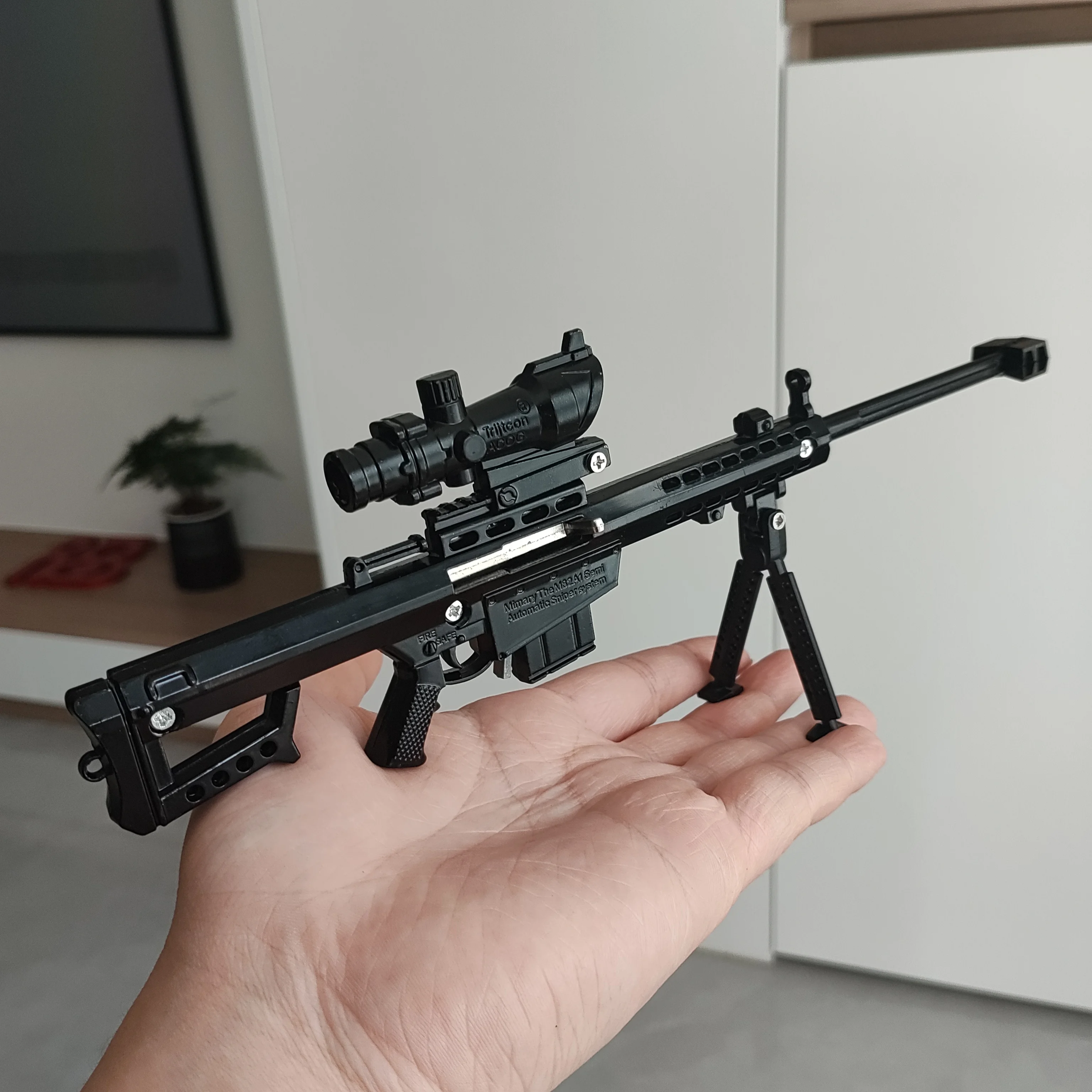 سبيكة AK47 M416 مسدس 24 سنتيمتر باريت بندقية نموذج PUBG Jedi مسدس لعبة تململ لعبة سطح المكتب حلية لصبي الكبار هدية الكريسماس