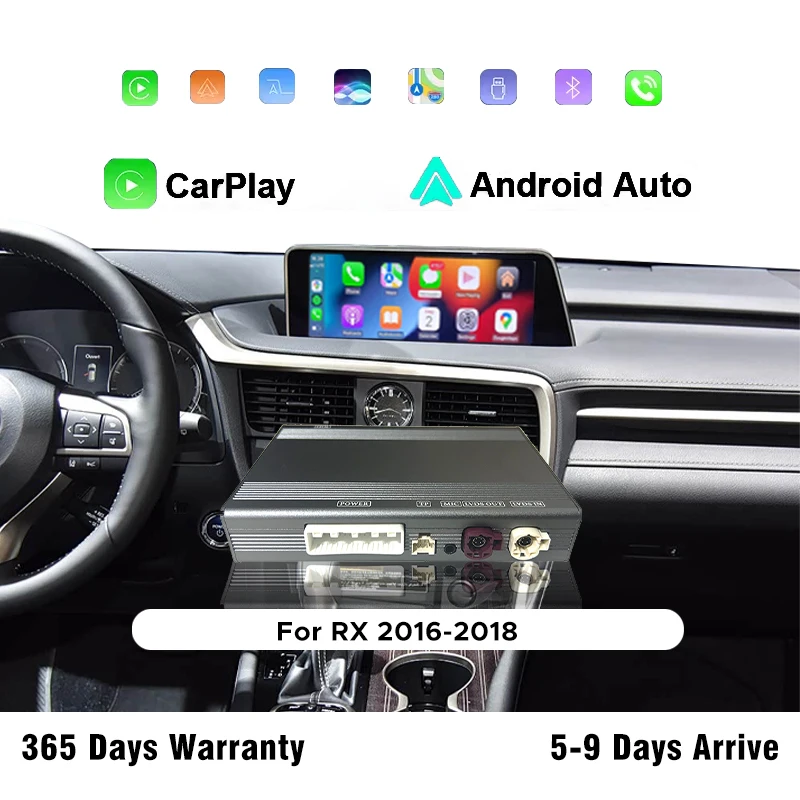 

Wireless CarPlay Android Auto Box for Lexus RX 2015-2022 | Fast Boot 3s | Retain OEM Buttons | Screen Mirroring | Plug & Play