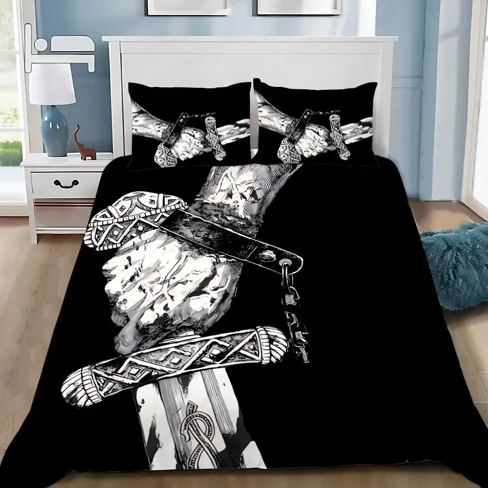 Anime V-Vinland S-Saga Bedding Set For Bedroom Soft Modern Bedspreads Comefortable Kids Duvet Cover Quilt Cover And Pillowcase