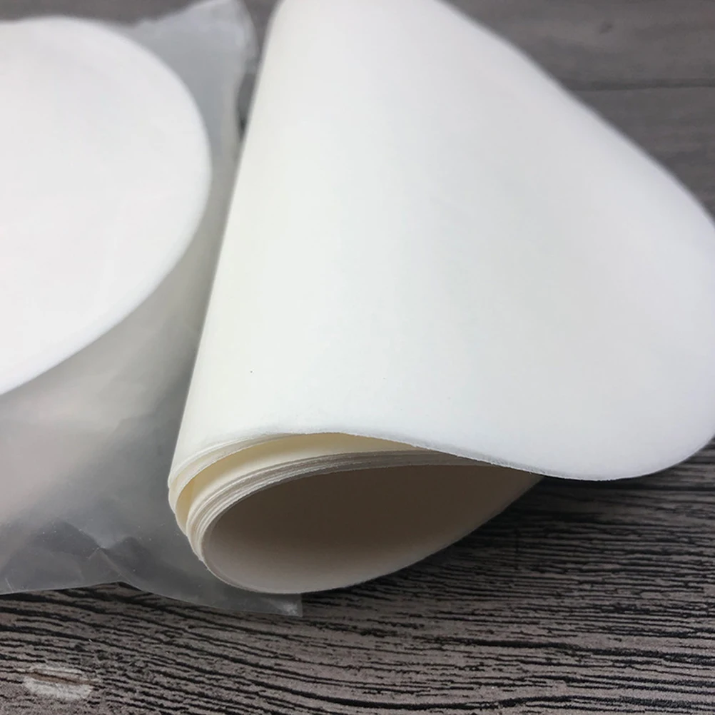 

2pcs 100 Sheets 15Cm Silicone Oil Paper Round Non-Stick Baking Paper Double-Sided Bbq Parchment For Home Outdoor Cooking