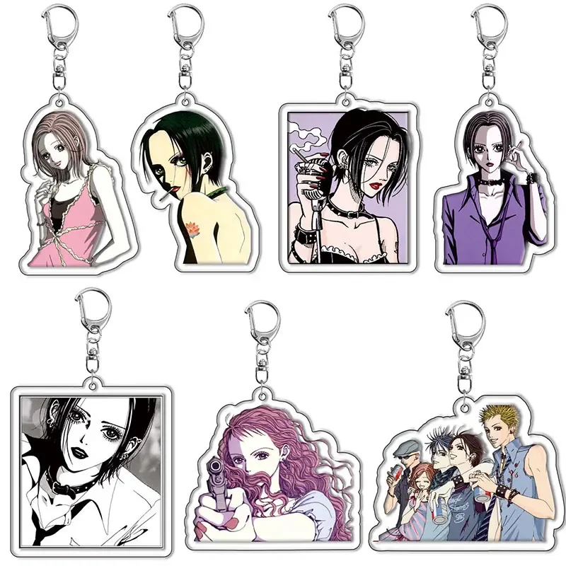 Llaveros de Manga Osaki de Anime NANA, figuras de dibujos animados de Ai Yazawa, llaveros de coche, Cosplay Otaku Punk, colgante, regalo de joyería