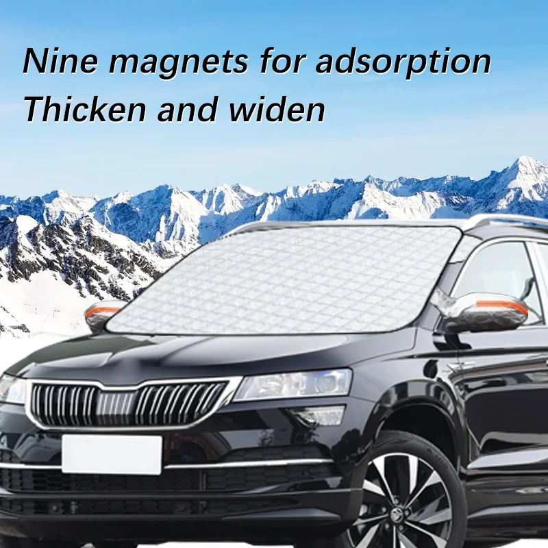 Auto Exterior Accessories For Skoda Karoq Winter Car Snow Shield Shade Front Windshield  Waterproof Ice-Frost Sunshade Cover