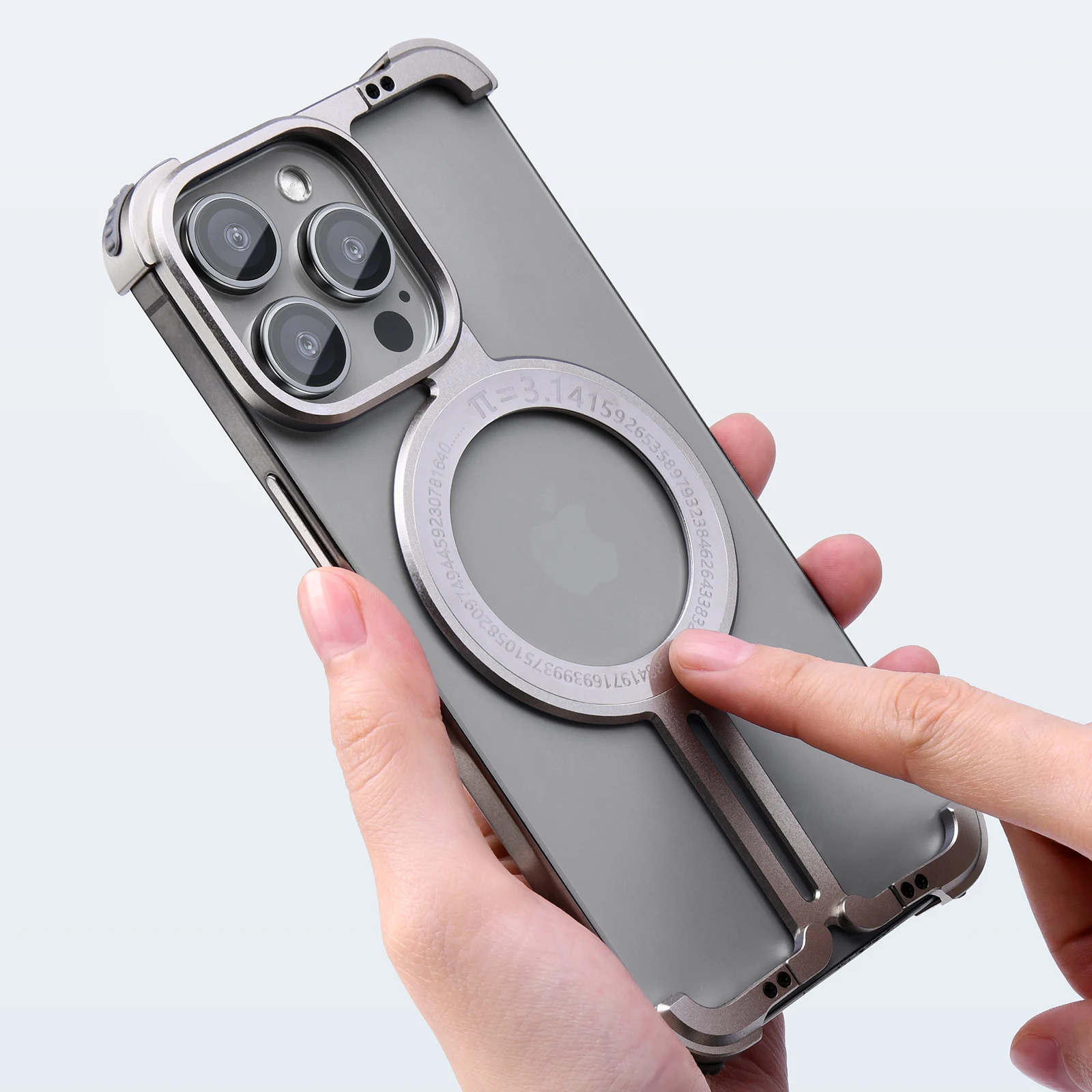 2024 Magsafe Phone Case for iPhone 15 15Pro Max Frameless Slim Phone Cover Magnetic Bumper AntiSlip Phone Protective Case