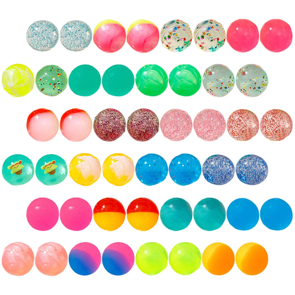 ألاسوم 48 قطعة من المطاط المضغوط للأطفال، ألعاب بلاستيكية صغيرة نطاطة للأطفال، لعبة تخفيف التوتر المستديرة #3