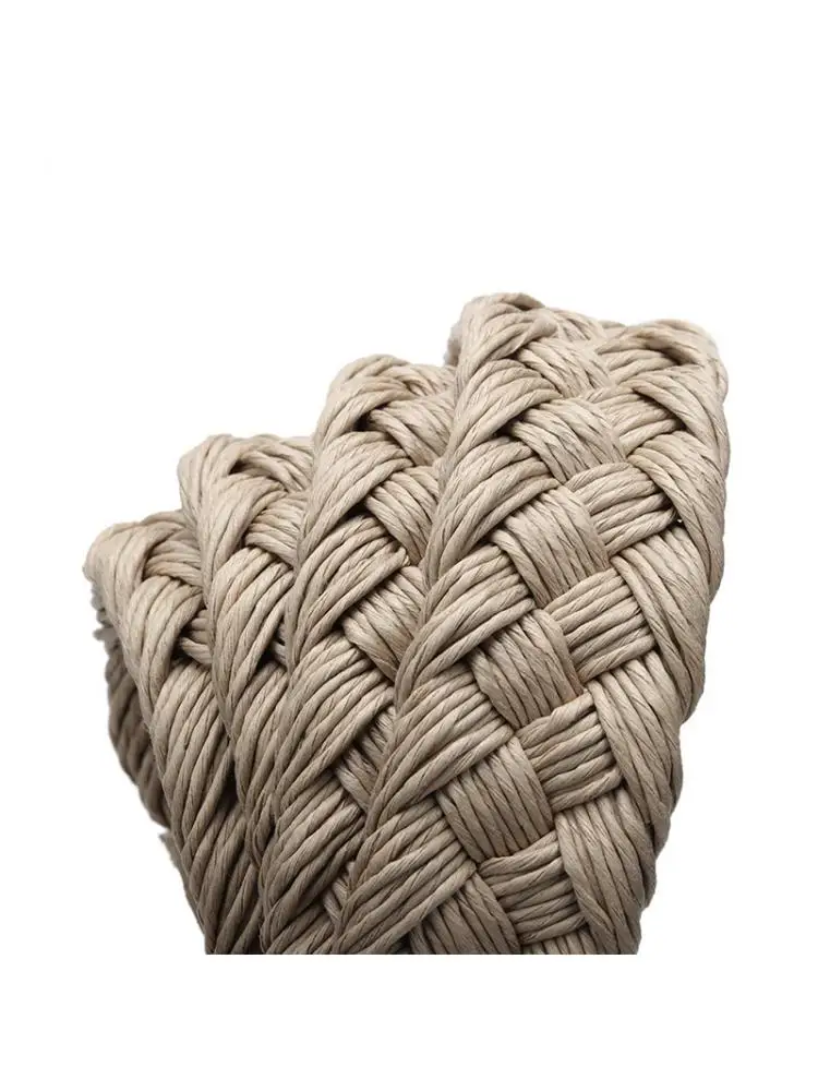 100-130CM Men Wax Rope Cotton Woven Belt Neutral Color Cross border Special Dedicated Boutique High Quality Luxury Goods