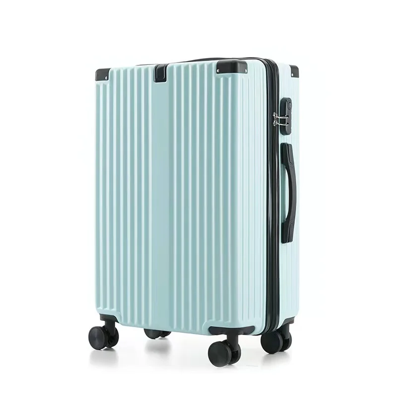 20 24 26 inch Aluminum Frame Suitcase Multifunctional ABS Carry on Luggage with Cup Holder USB Port Zipper Trolley Case