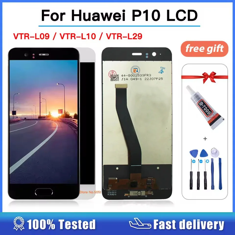For Huawei P10 LCD Display Touch Screen Digitizer Assembly For Huawei P 10 VTR-L09 VTR-L10 VTR-L29 Display LCD With Frame Screen image 3