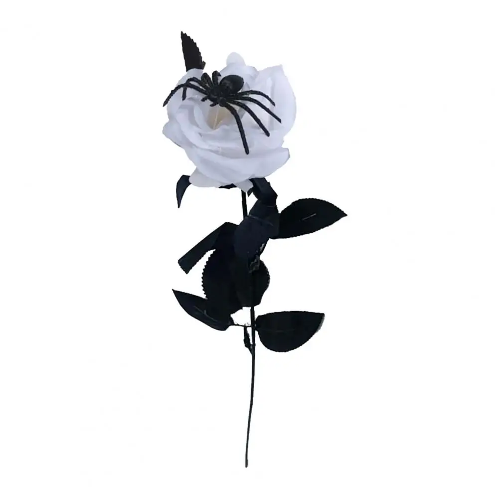 Party Decorations Halloween Artificial Flowers Set for Haunted House Decor Realistic Spider Silk Flower Figurines Holiday Party