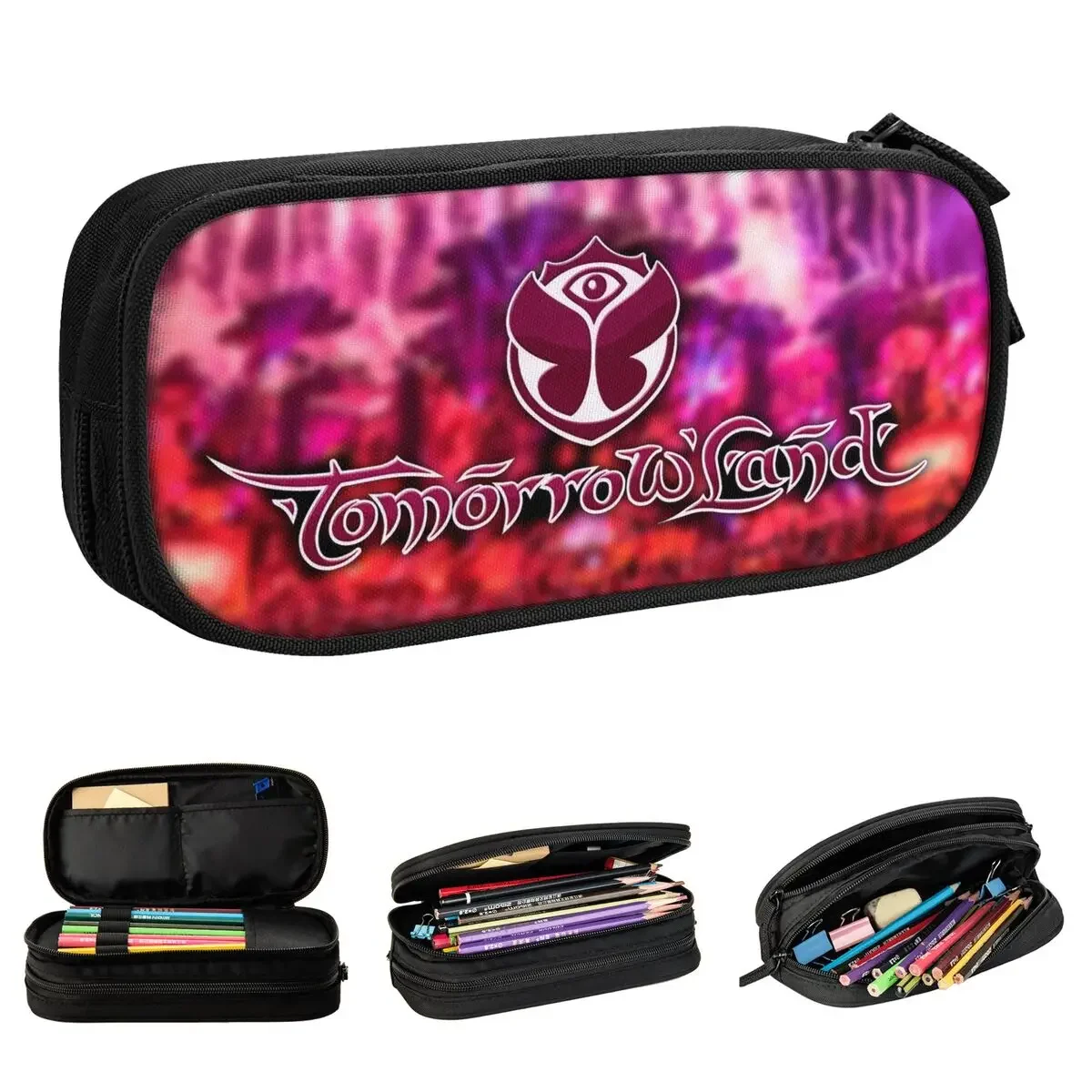 

Tomorrowlands Music Pencil Cases Electronic Dance Pen Box Bag Girl Boy Big Capacity Students School Cosmetic Pencilcases