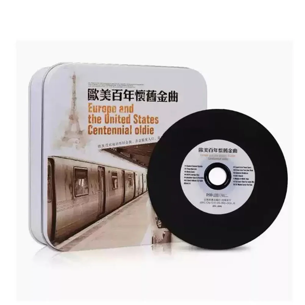 

10CD Классический компакт-диск с золотыми песнями в европейском и американском стиле Романтические старые песня, диск-переноска с английскими музыкальными песнями