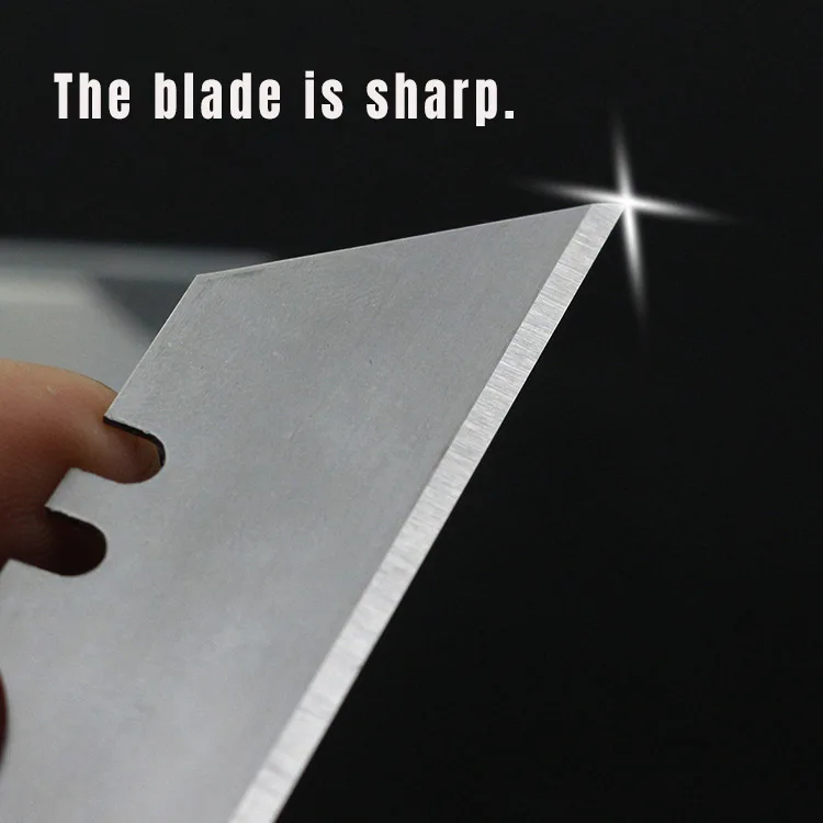 Lame de coupe combinée trapézoïdale en forme de crochet, bricolage/cuir/carton spécial durable multifonctionnel outil tranchant de remplacement b