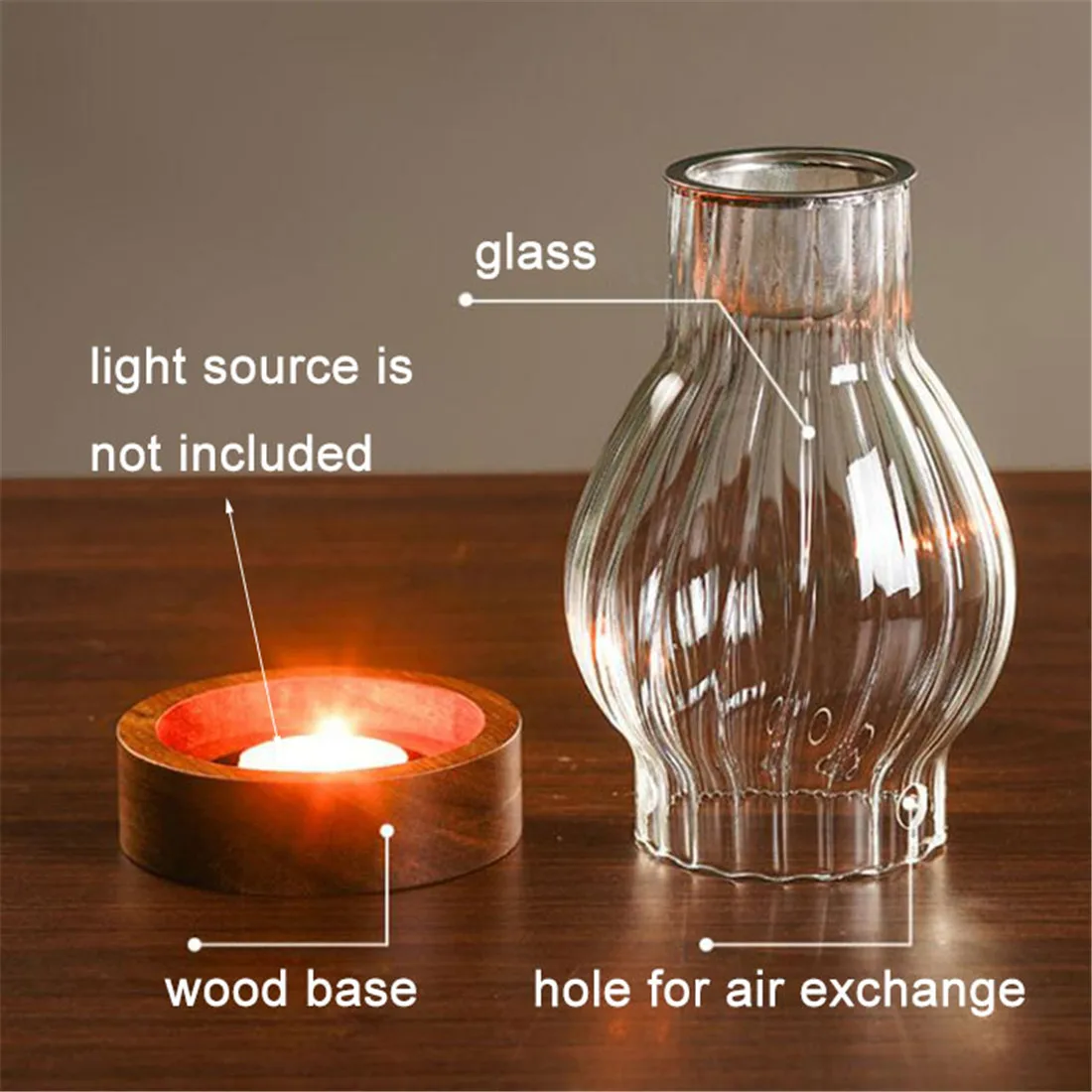 Angoily Clear Glass Lamp Shade – Transparent Hurricane Chimney Cover For Oil Lamps, Candle Burners & Retro Decor