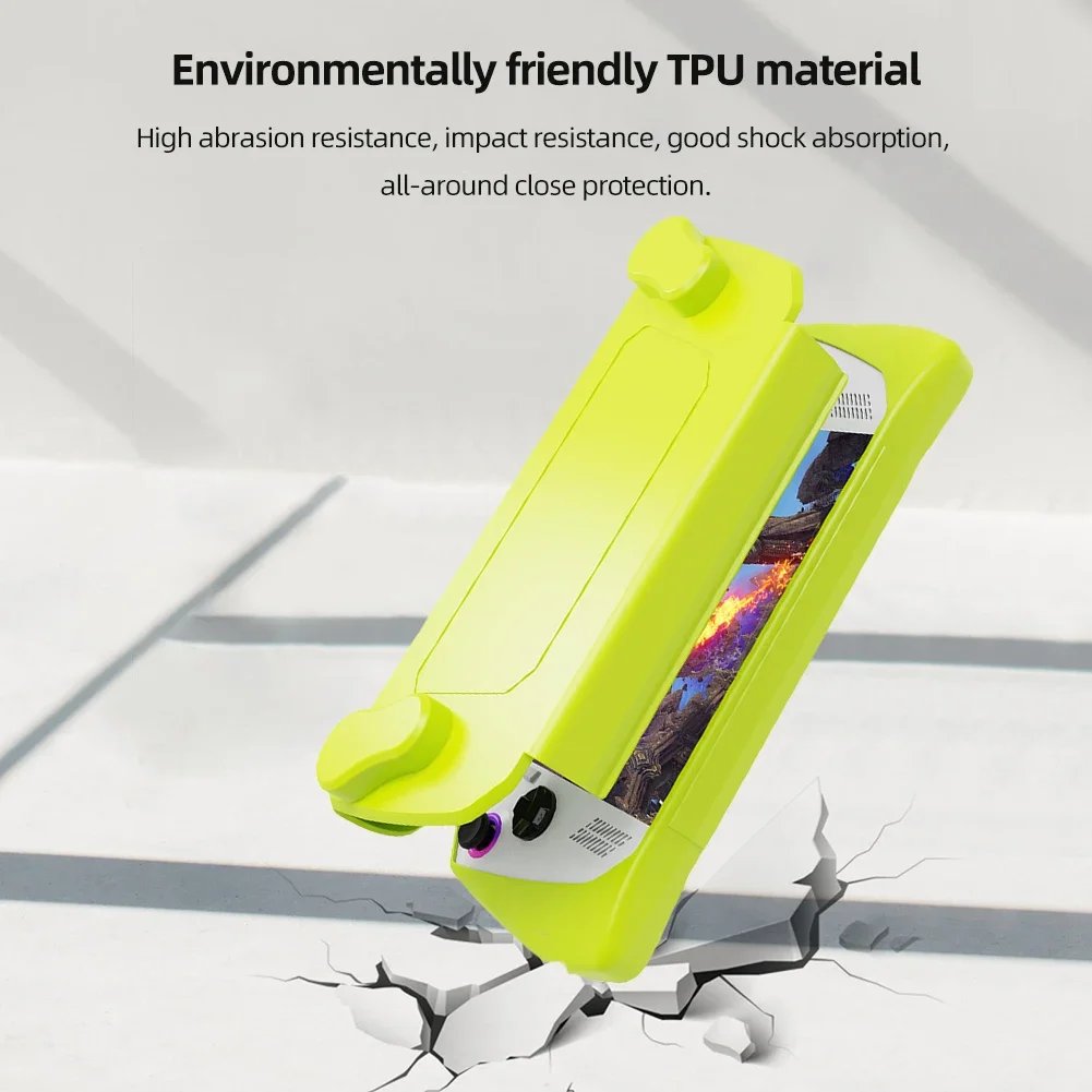 

TPU Shell Protector Cover Shockproof Case Cover Shell Sleeve Anti-Scratch Back With Bracket for ASUS ROG Ally Game Console