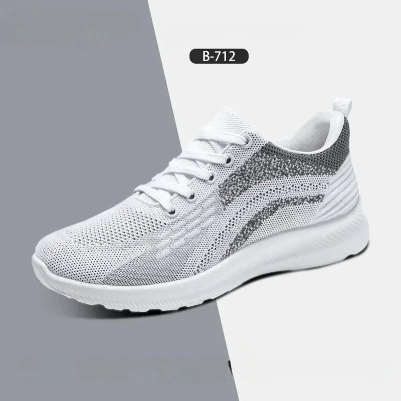 Men Autumn New Breathable Casual Single Shoes Ultra-light Soft-soled Sports Shoes Middle-aged Elderly Father Work Sneakers