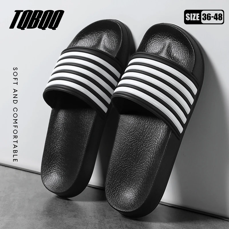 Men's Slides Sandals EVA Foam Comfortable Non-Slip Women's Massage Slippers for Beach Pool House Indoor Outdoor Shower