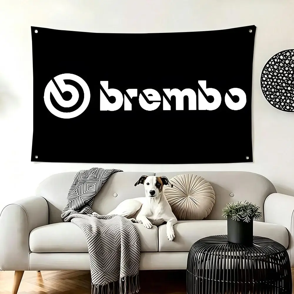 Brand B-Brembo Flags  For Living Room Home Dorm Decor Wall Outdoor Camping Party Banner Gifts